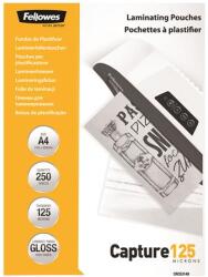 Fellowes Meleglamináló fólia, 125 mikron, A4, fényes, 250 db, FELLOWES (IFW53149) - irodasziget