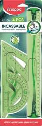 Maped Vonalzókészlet, műanyag, hajlítható, 4 darabos, MAPED "Flex (IMA244304)