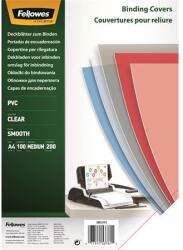 Fellowes Előlap, A4, 200 mikron, FELLOWES, víztiszta (IFW53761) - irodasziget
