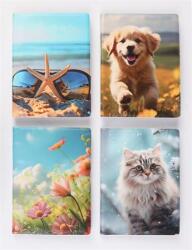  Igazolványtartó, álló, 16 betét lappal, mintás PVC, "Okmányok", lány (ISKE204) - irodasziget