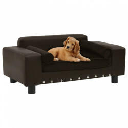 vidaXL Dog sofa 81x43x31 cm grey pleather 170955