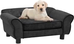 vidaXL Dog sofa 72x45x30 cm dark grey plush 171039