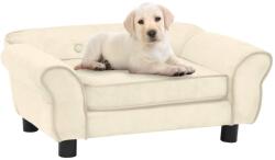 vidaXL Dog sofa 72x45x30 cm cream plush 171042