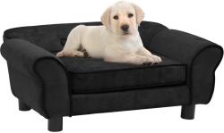 vidaXL Dog sofa 72x45x30 cm black plush 171038