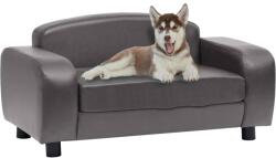 vidaXL Dog sofa 80x50x40 cm grey pleather 170964
