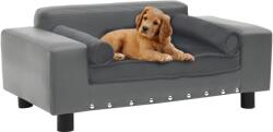 vidaXL Dog sofa 81x43x31 cm grey pleather 170953