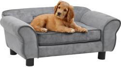 vidaXL Dog sofa 72x45x30 cm grey plush 170951