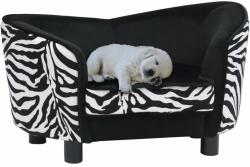 vidaXL Dog sofa 68x38x38 cm black plush 170962