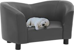 vidaXL Dog sofa 67x41x39 cm grey pleather 170948