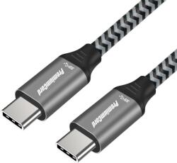 PremiumCord Cablu PREMIUMCORD USB 3.2 Gen 1 USB-C (M/M), împletitură de bumbac, 1, 5 m (ku31ct15)