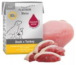 PLATINUM Platinum Menü Kacsa Pulyka Felnőtt nedves kutyatáp 185g
