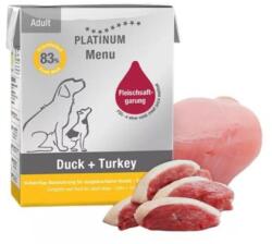 PLATINUM Platinum Menü Kacsa Pulyka Felnőtt nedves kutyatáp 12x375g