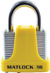  matlock 40mm masszív lakat 4-tűs zártesttel sárga mtl9507145k