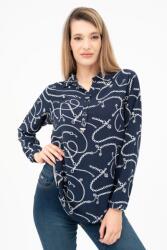 BUDMIL Blúz Női S s. kék-fehér 20770067-003242-0299