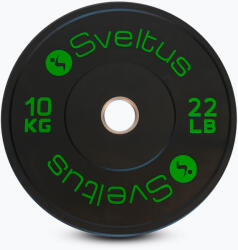 Sveltus Olimpiai bumper tárcsa Sveltus Training Olympic Disc 10 kg black Súlytárcsa