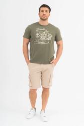 BUDMIL regular fit póló Férfi S khaki