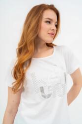 BUDMIL Lezser fazonú póló Női XL fehér 20500195-001251-0599