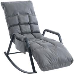 VASHOME Hintaszék 5 fokozatban állítható, párnázott kivitelben, szürke (VH-LYY997G)