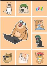 Victoria Füzet, tűzött, A4, kockás, 80 lap, COOL BY VICTORIA "Memes - nyomtassingyen