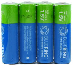 BLUERING Elem AA ceruza LR6 tartós alkáli zsugorfóliás Bluering® - nyomtassingyen