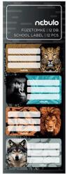 Nebulo Füzetcímke NEBULO 12 darabos Vadállatok (FC-FÁ-12) - nyomtassingyen