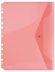 DONAU Irattartó tasak, A4, PP, patentos, lefűzhető, DONAU, piros (8540001PL-04) - nyomtassingyen