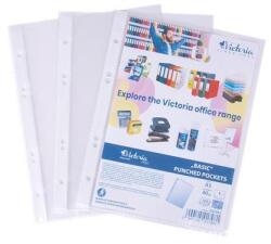 Victoria Genotherm, lefűzhető, A5, 40mikron, víztiszta, VICTORIA OFFICE, 100db/cs - nyomtassingyen