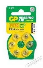 GP Batteries GP Hearing Aid ZA10 (7005ZD, PR70) Cink-levegő hallókészülék elem 6db/bliszter