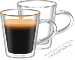  Siguro Espresso duplafalú üvegpohár, 90 ml, 2 db
