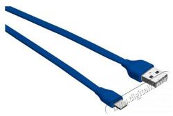 Trust Urban Flat 1 méter Lightning kábel kék