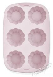 Hané IRIS MIX szilikon muffin sütőforma 6 darabhoz, szürke, fekete vagy piros színű SL-3207
