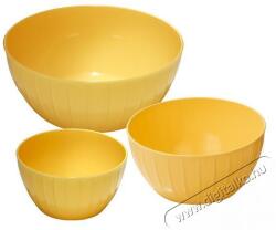 Tescoma DELÍCIA Műanyag tálkészlet, 3 db, sárga - digitalko