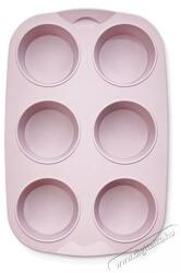 Hané IRIS szilikon muffin sütőforma 6 darabhoz, szürke, fekete vagy piros színű SL-3208
