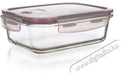  BANKET LORA 1450 ml fedéllel, bordó, üveg