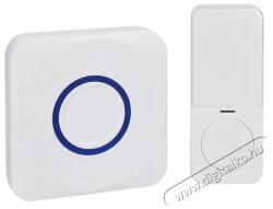 Solight vezeték nélküli csengő, elemes + USB, 200 m, fehér, learning code