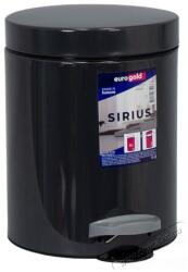 Eurogold SIRIUS 5l 19x24cm antracit szürke pedálos szemetes