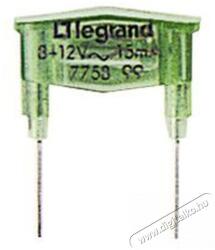 Legrand 775899 8/12V 15mA glimmlámpa - zöld