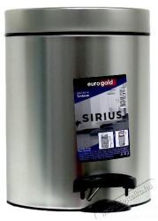 Eurogold SIRIUS 5l 19x24cm ezüst pedálos szemetes
