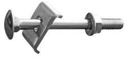 Rocast Surub T pentru Gard M8 x 60 mm, Fixare Panouri de Gard pe Stalpi Rectangulari 40 mm, Vopsit Zincat (SG860ZS)