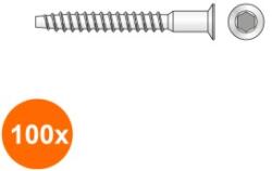 Rocast Set 100 x Holsurub de Cuplare Cap Tesit Otel Zincat-7x60 SW4 (COR-100xX0050760S)