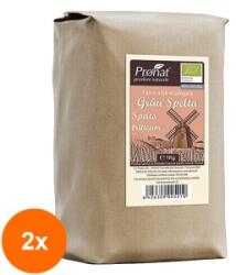 Pronat Paper Pack Set 2 x Faina Alba Bio de Grau Spelta Tip 700, Pronat, 1 kg