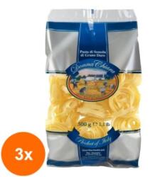 Donna Chiara Set 3 x Paste Fettucine fara Oua Cuib Nr. 82, Donna Chiara, 500 g