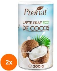 Pronat Can Pack Set 2 x Lapte Praf Bio de Cocos, 200 g