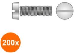 Rocast Set 200 x Surub Cap Cilindric Crestat 84 Plastic-M6 X 40 (COR-200x00847640S)