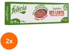 Felicia Bio Set 2 x Spaghete Bio din Linte Rosie, 250 g, Felicia