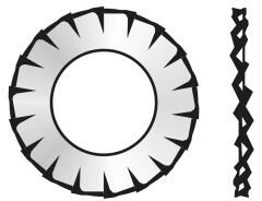 Rocast Saiba Elastica Crestaturi Exterioare Forma A 6798 Otel Zincat-15 (6798A15S)