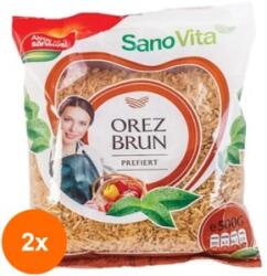 SanoVita Set 2 x Orez Brun Prefiert, Sanovita, 500 g