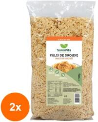 SanoVita Set 2 x Fulgi de Drojdie Uscata, Inactiva, Sanovita, 500 g