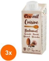 Ecomil Set 3 x Sos Bio bechamel pe Baza de Migdale, 200ml Ecomil Cuisine