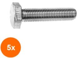 Rocast Set 5 x Surub Total Filetat Cap Hexagonal DIN 933 Otel Gr. 10.9-M20 x 40 (COR-5x093392040S)